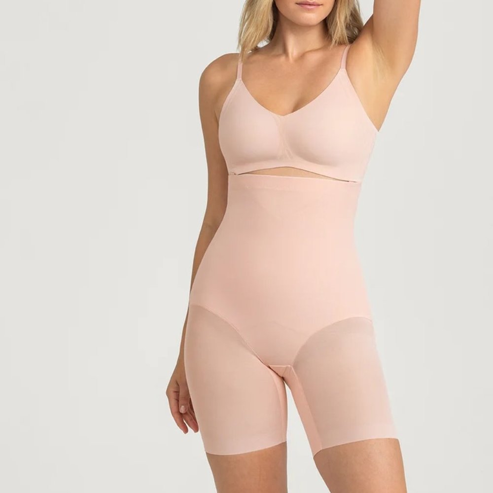 Two Pairs of HoneyLove Super Power Short- Vamp and Rose Tan- Size Large